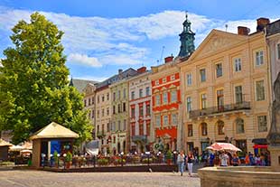 В туре во Львове историческая площадь Рынок